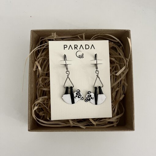 náušnice visací Pandy